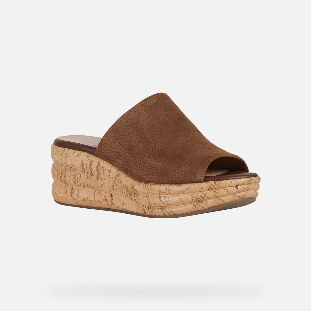 Geox Bayan Sandalet Kahverengi - Primula - VDS-850462